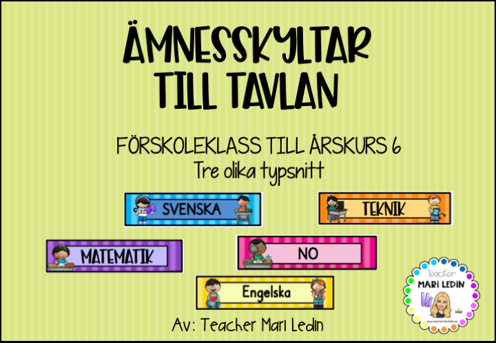 Skolstart Teachermariledin Se